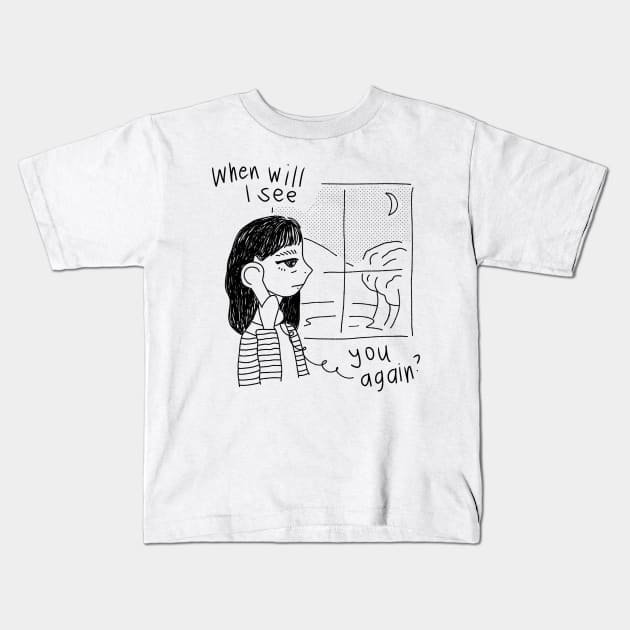 When Will I See You Again? Kids T-Shirt by aaalou